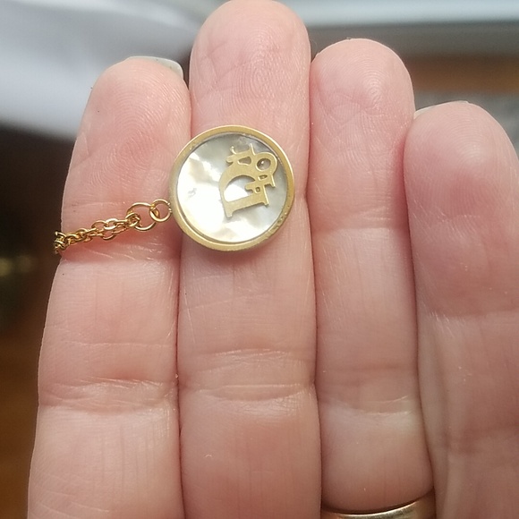 Dior Gold Zip Pull Pendant Charm Added To A New Stainless Chain Necklace - Picture 8 of 8